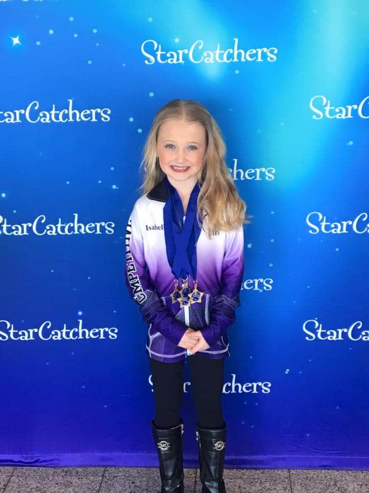Young competitive dancer with 2nd place awards