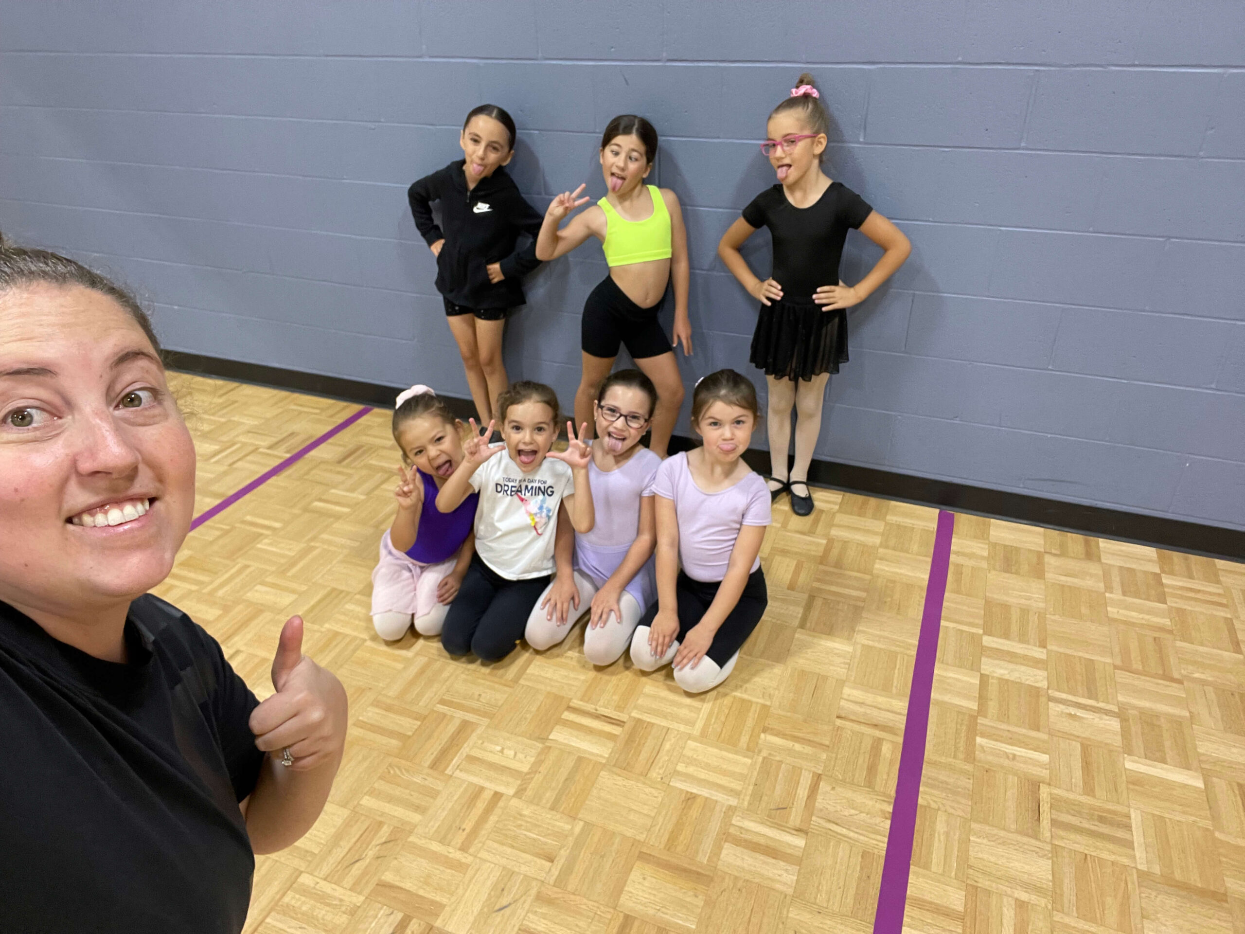 small group of children attending summer camp in milton at The Dance Shoppe