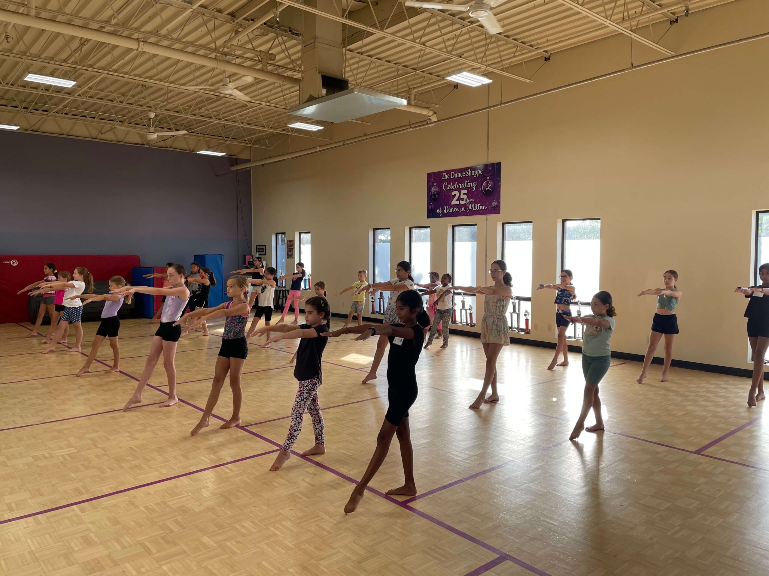 group of children dancing at summer dance camp in Milton at The Dance Shoppe