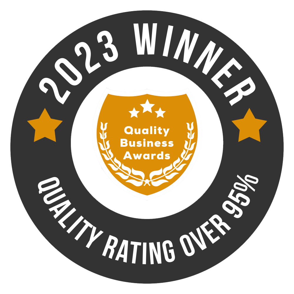 2023 Winner award logo for best dance studio in Milton from Quality Business Awards