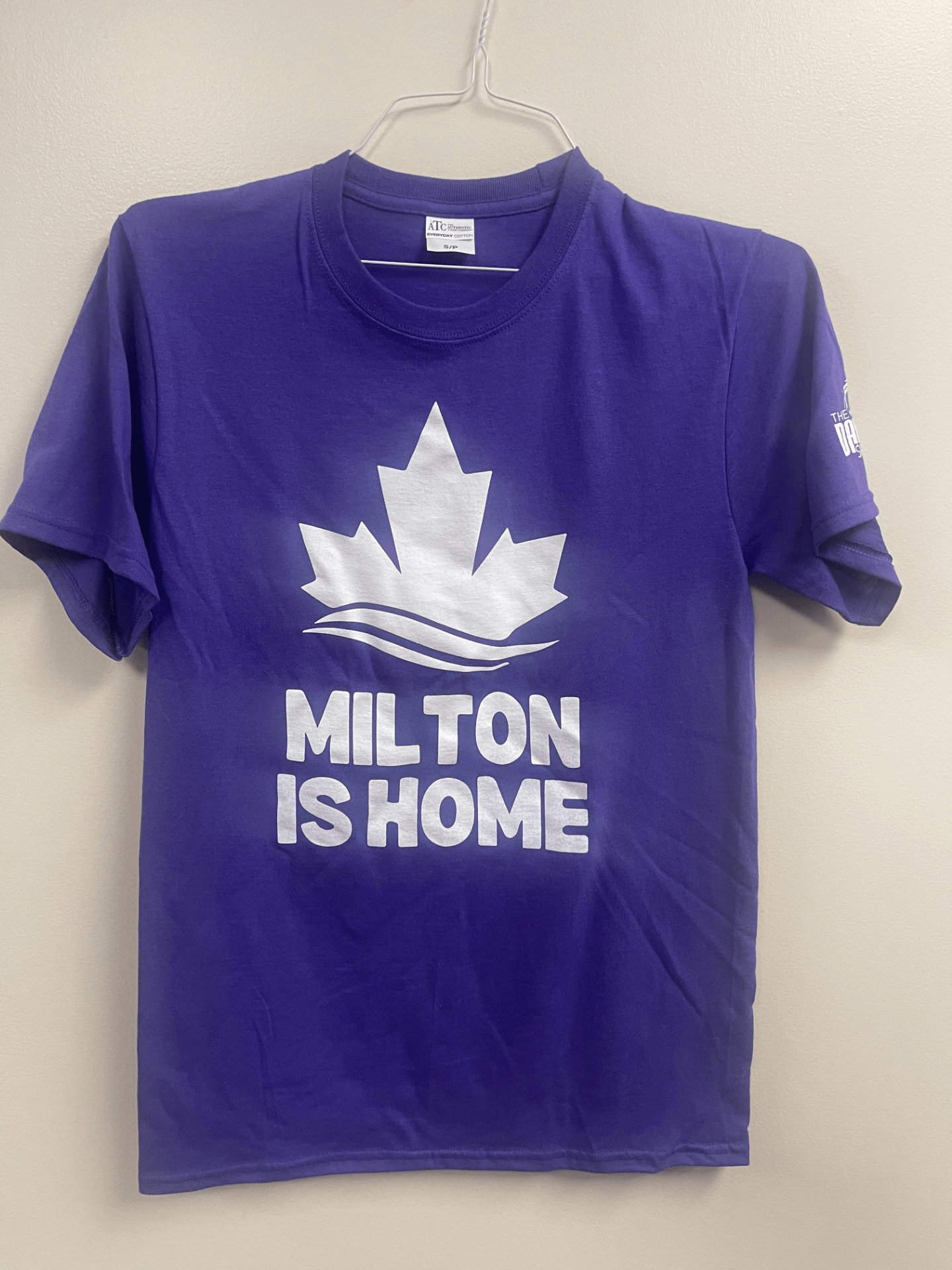 'Milton is Home' t-shirt in support of the infant food bank at MCRC